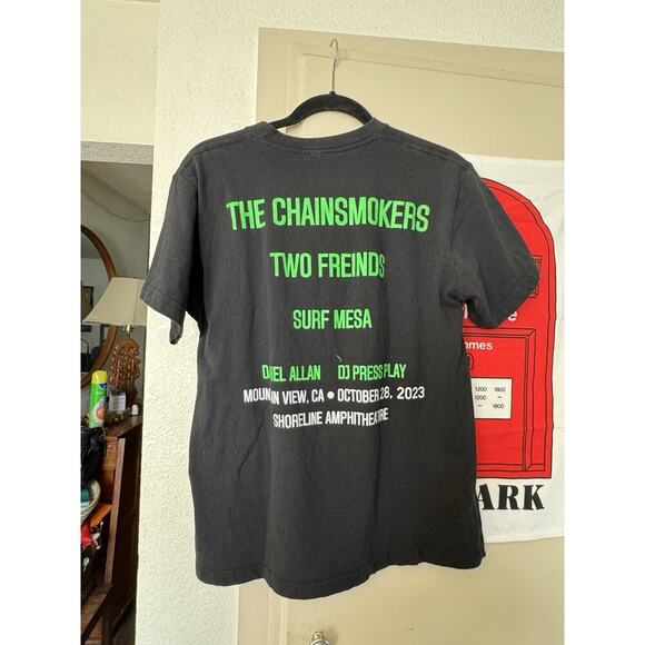 Filo Chainsmokers  Filo Concert Tee Shirt Large Oct. 28 2023 Mtn. View Shoreline - Picture 3 of 4